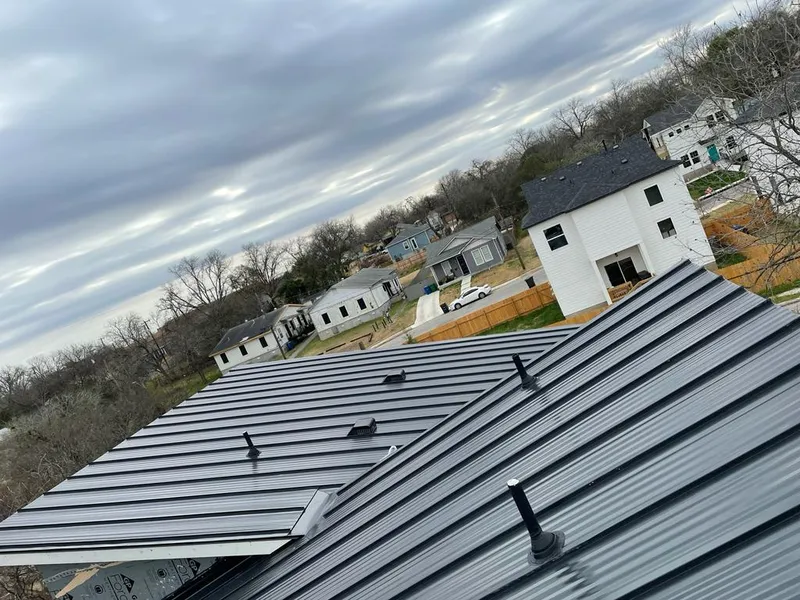 Standing seam metal roof panels with vents for Skylight Repair in Prien